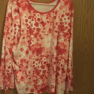 𝅺FULL beauty sport watermelon pansy shirt 22/24 A-49